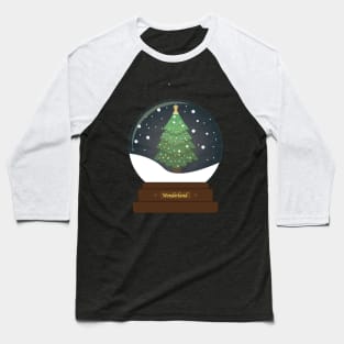 Snowglobe Christmas Baseball T-Shirt